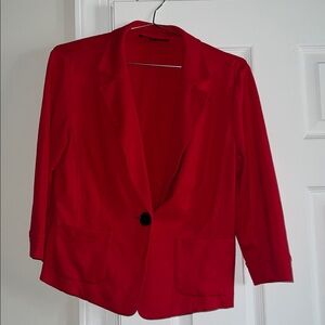 Lafayette 148 New York Vibrant Red Blazer